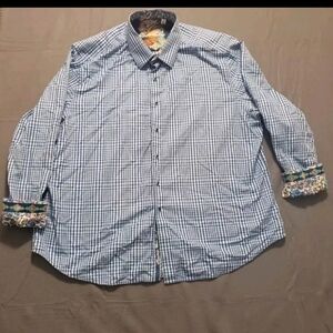 Robert Graham Size 3XL Blue